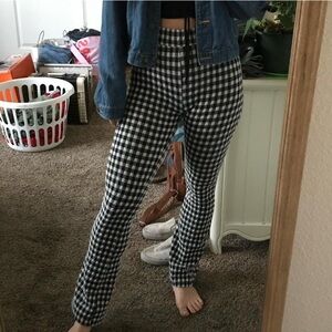 Urban Outfitters Black and White Checkered Pants